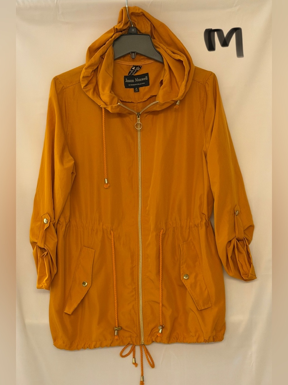 jason maxwell Women's Hooded Utility Jacket - Mustard